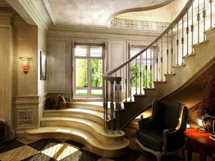 marmură albă în interiorul apartamentului, portalul de construcție (interior) marmură albă în interiorul apartamentului, portal de constructii