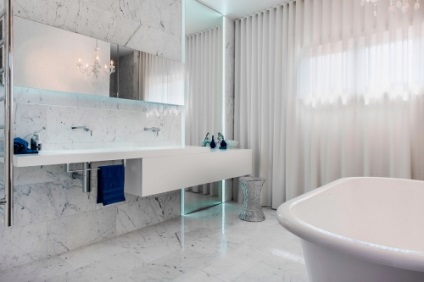 marmură albă în interiorul apartamentului, construirea portal (marmura) marmură albă în interiorul apartamentului, portal de constructii