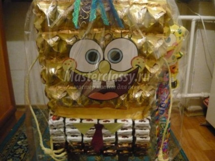 Cadouri pentru copii de dulciuri cu mâinile sale (SpongeBob de dulciuri) Cadouri pentru copii de dulciuri cu mâinile sale