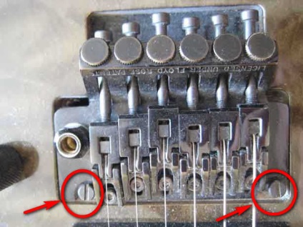 Floyd Rose setarea (Rose) Setare Floyd Rose