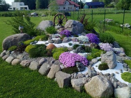 Fotografii de design peisagistic - soiurile rockeries la cabana lor de vară (proiectare) Fotografii de design peisagistic - soiurile rockeries la cabana lor de vară