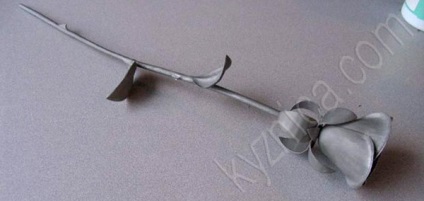 Cum sa faci trandafirul din metal (la fel ca trandafirul din metal) Cum de a face un trandafir din metal