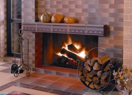 Decorarea de gresie semineu (30 poze) clincher, argilă refractară, sobe de teracotă din ceramică (de finisare) Decorarea de gresie semineu (30 poze) clincher, argilă refractară, sobe de teracota