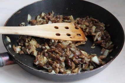 Plăcintă cu ciuperci, rosii si ceapa verde, gătite de casă (ciuperci) Plăcintă cu ciuperci, rosii si ceapa verde, fierte la domiciliu
