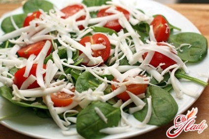 Salata de spanac (sare piper negru) salata de spanac