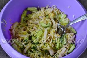 Salata - sensibilitate - cu șuncă, castraveți și brânză (șuncă) Salata - sensibilitate - cu șuncă, castraveți și brânză