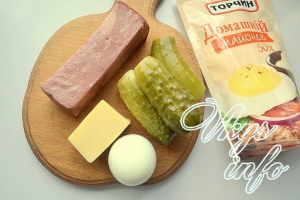 Salata „Tandrete“ cu reteta sunca cu pas cu pas fotografii (castravete) Salata „Tandrete“ cu reteta sunca cu pas cu pas fotografii