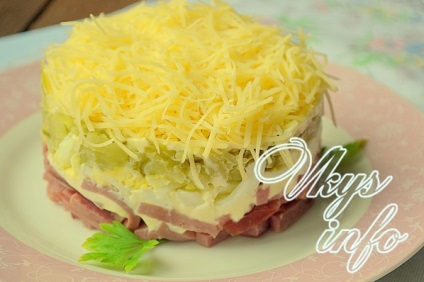Salata „Tandrete“ cu reteta sunca cu pas cu pas fotografii (brânză) Salata „Tandrete“ cu reteta sunca cu pas cu pas fotografii