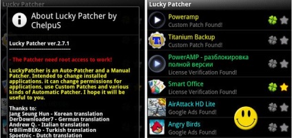 Descarcă patcher norocos pe Android (utilizare) Descarcă patcher norocos pe Android
