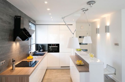 Colț de bucătărie - design modern (modern,) Corner Bucătărie - design modern