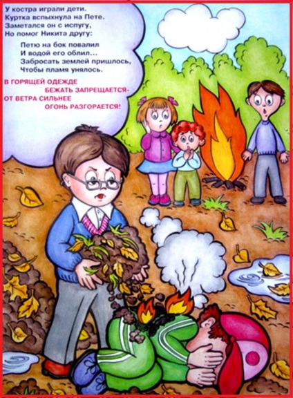Siguranța împotriva incendiilor în imagini (nu se poate juca cu meciuri) Siguranța împotriva incendiilor în imagini