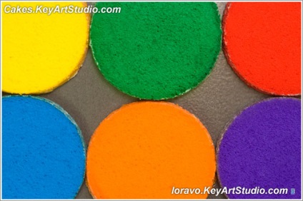 Alb și multi-colorate bikvit catifea pentru tort curcubeu, blog loravo note de designer culinare (tort catifea galben) Alb și multi-colorate bikvit catifea pentru tort curcubeu, blog culinar loravo note de designer