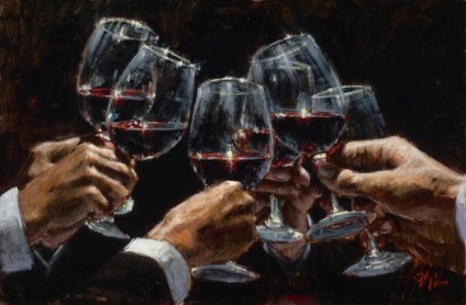 un pahar de vin (un pahar de vin mai mult decât este necesar) pahar cu vin
