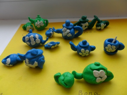 set de ceai facut din plastilină (master-class pentru copii de 4-5 ani) (joc pentru copii preșcolari) set de ceai facut din plastilină (master-class pentru copii de 4-5 ani)