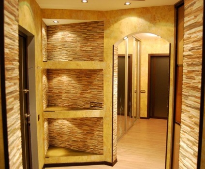 piatră decorativă și fotografie hol interior (piatra) piatră decorativă și fotografie hol interior