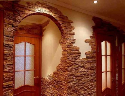 piatră decorativă și hol interior fotografii (cele mai frecvente) piatră decorativă și fotografie hol interior