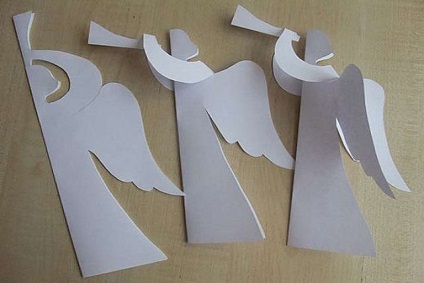 Un înger bun de hârtie origami - face cu mâinile lor (bun) Un înger bun de hârtie origami - face cu mâinile lor