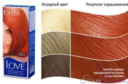 Estel Lav - o paletă de culori (culori) Estel Lav - paleta de culori