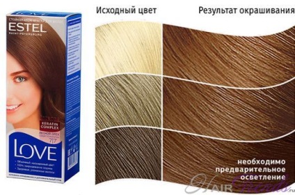 Estel Lav - o paletă de culori (culori) Estel Lav - paleta de culori