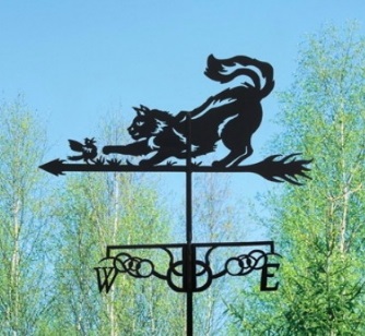 Pisica weathervane un desen