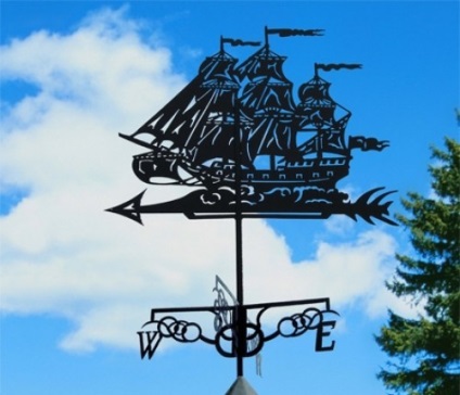 Weathervane pe acoperiș