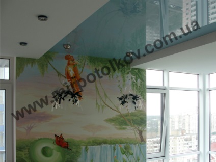 Mural cu plafoane (Photowall întindere plafon) Murala cu plafon stretch