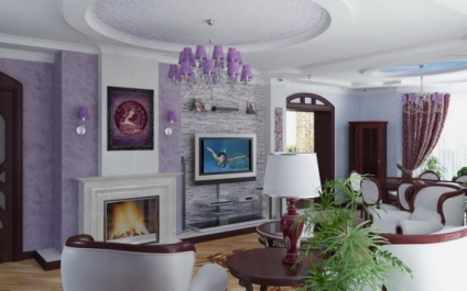 Condiții de viață în culori violet - fotografii și sfaturi pentru interior (lila) Condiții de viață în culori violet - fotografii și sfaturi cu privire la interior