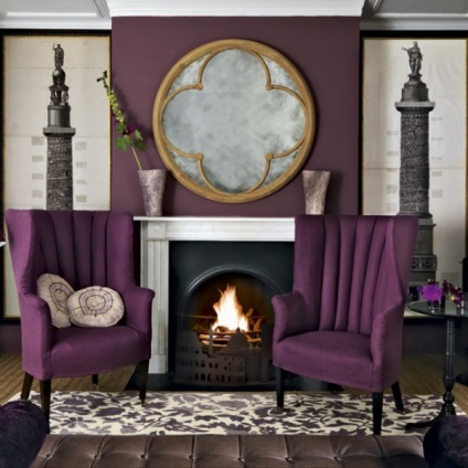 Condiții de viață în culori violet - fotografii și sfaturi pentru interior (culori) Condiții de viață în culori violet - fotografii și sfaturi cu privire la interior