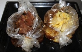Carne de vită și cartofi în gaura din cuptor - un pas cu pas fotoretsept (cartofi) Carne de vită și cartofi în gaura din cuptor - un pas cu pas fotoretsept