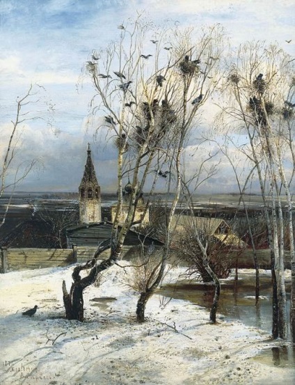 Cele Rooks au sosit „poza Savrasov (Rooks au sosit poza Savrasov) Cele Rooks au sosit „imagine Savrasov