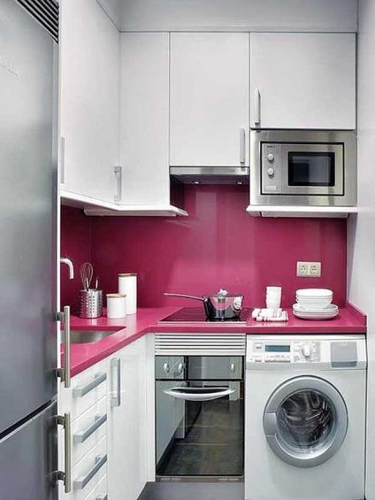 Idei de design pentru o bucătărie mică (38 poze) - modul de a crea lor ghid de propriile mâini, fotografii, și (un pic) Idei de design pentru o bucătărie mică (38 poze) - modul de a crea lor ghid de propriile mâini, fotografii, și