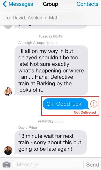 IMessage AȘTEPTARE (probleme aymessedzh cu activare și efecte) iMessage AȘTEPTARE