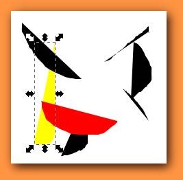 Inkscape - editare (butonul din stânga al mouse-ului) Inkscape - editare