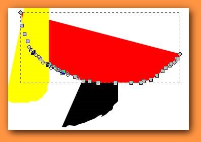 Inkscape - editarea (modificarea dimensiunii obiectului permite) Inkscape - editare