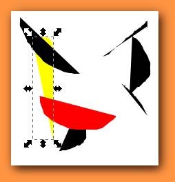 Inkscape - editare (butonul din stânga al mouse-ului) Inkscape - editare