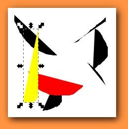 Inkscape - editare (butonul din stânga al mouse-ului) Inkscape - editare