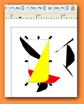 Inkscape - editare (butonul din stânga al mouse-ului) Inkscape - editare