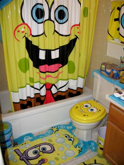 Interior de copii în stilul lui Bob SpongeBob sau copii SpongeBob