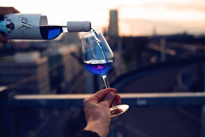 vinificatori spanioli au creat un vin albastru (datorită vinificatorilor spaniole) vinificatori spanioli au creat un vin albastru