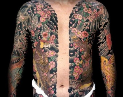 Istoria și semnificația Yakuza clanului tatuaje impresionant