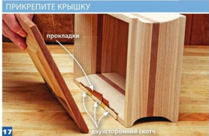 Producerea de cutii cu propriile mâini (de-a lungul ambelor margini) Producerea de cutii cu propriile lor mâini