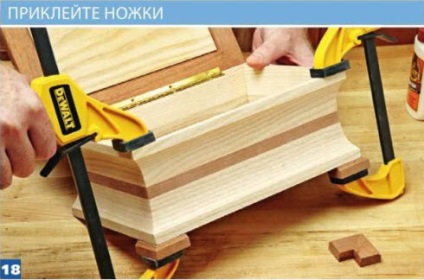 Producerea de cutii cu propriile lor mâini (lemn de culoare contrastantă) Producerea de cutii cu propriile lor mâini