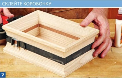 Producerea de cutii cu propriile lor mâini (lemn de culoare contrastantă) Producerea de cutii cu propriile lor mâini