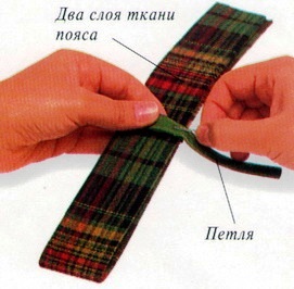 Cum să bucle curea - tăiere și de cusut (fâșii lungi de pânză) Cum să bucle curea - tăiere și de cusut