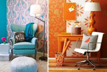 Cum se pot combina unul cu celălalt tapet - o fotografie de design interior (ca imagine de fundal se combină cu o altă fotografie) Cum se pot combina unul cu celălalt tapet - o fotografie de design interior