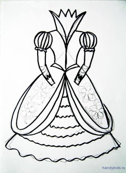 Cum de a desena o rochie frumoasă cu bile pentru Princess (colorat mingii rochie) Cum de a desena o rochie frumoasă cu bile pentru printesa