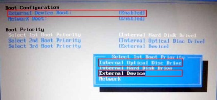 Cum de a pune boot de pe unitatea USB (unitate) în BIOS