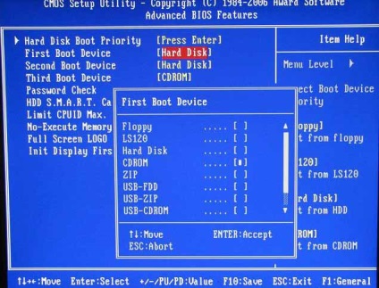 Cum de a pune boot de pe unitatea USB (unitate) în BIOS-ul (descărcare) Cum de a pune boot de pe unitatea USB (unitate) în BIOS