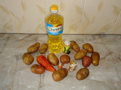 Cum de a găti cartofi prăjiți delicioase cu usturoi și morcovi (bucătar) Cum de a găti cartofi prăjiți delicioase cu usturoi si morcov