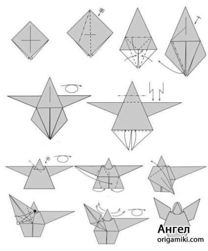 Cum de a face înger origami (cum se face) Cum de a face înger origami